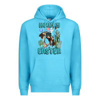 Ocean Blue howdy easter Premium Hoodie - MaliasSmallBusiness