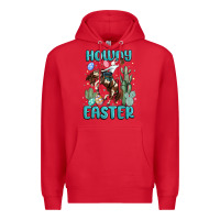 Red howdy easter Premium Hoodie - MaliasSmallBusiness