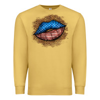 Western 4 Of July Lips Premium Sweatshirt | Teevron