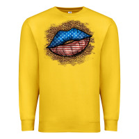 Lemon western 4 of july lips Premium Sweatshirt - BundleAndBundleShop