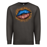Smoke western 4 of july lips Premium Sweatshirt - BundleAndBundleShop