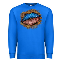 True Royal western 4 of july lips Premium Sweatshirt - BundleAndBundleShop