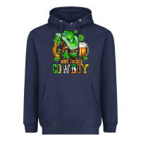 Navy one lucky  cowboy with hat and boots Heavyweight Hoodie - AdoDesignShop