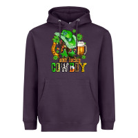 Plum one lucky  cowboy with hat and boots Heavyweight Hoodie - AdoDesignShop