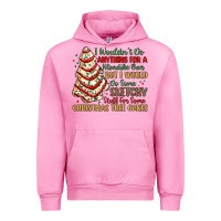 Fuchsia Pink sketchy stuff for some christmas tree cakes Urban Hoodie - MaliasSmallBusiness