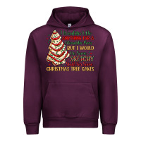 Mauve Wine sketchy stuff for some christmas tree cakes Urban Hoodie - MaliasSmallBusiness