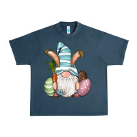 Midnight Navy Easter Bunny Gnomes with Egg and Carrot Urban Heavy Tee - RanaPortraitStore