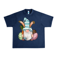 Navy Easter Bunny Gnomes with Egg and Carrot Urban Heavy Tee - RanaPortraitStore