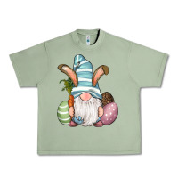 Oil Green Easter Bunny Gnomes with Egg and Carrot Urban Heavy Tee - RanaPortraitStore