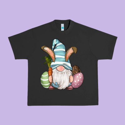 Easter Bunny Gnomes With Egg And Carrot Urban Heavy Tee Designed By Ranaportraitstore