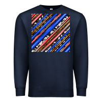 Navy western america seamless pattern Premium Sweatshirt - BundleAndBundleShop