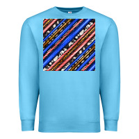 Ocean Blue western america seamless pattern Premium Sweatshirt - BundleAndBundleShop