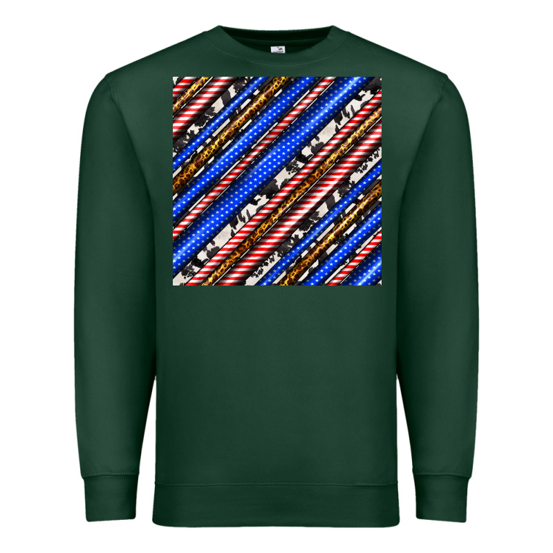 Western America Seamless Pattern Premium Sweatshirt by BundleAndBundleShop | Teevron