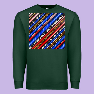 Western America Seamless Pattern Premium Sweatshirt Designed By Bundleandbundleshop
