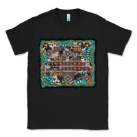 Black aztec background with gemstone and cowhide Classic Tee - RanaPortraitStore