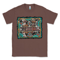 Chestnut aztec background with gemstone and cowhide Classic Tee - RanaPortraitStore