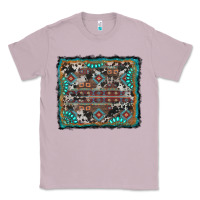 Lilac aztec background with gemstone and cowhide Classic Tee - RanaPortraitStore