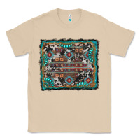 Mushroom aztec background with gemstone and cowhide Classic Tee - RanaPortraitStore