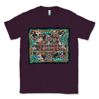 Plum aztec background with gemstone and cowhide Classic Tee - RanaPortraitStore
