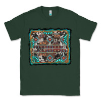 Sports Green aztec background with gemstone and cowhide Classic Tee - RanaPortraitStore