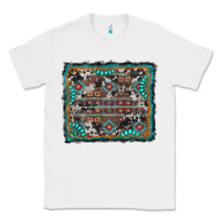 White aztec background with gemstone and cowhide Classic Tee - RanaPortraitStore