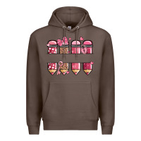 Coffee custom name valentine's day school pencils Premium Hoodie - MaliasSmallBusiness