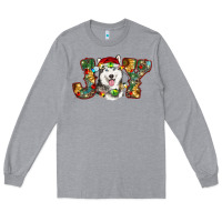 Heather Grey husky christmas joy Long Sleeve Tee - RanaPortraitStore