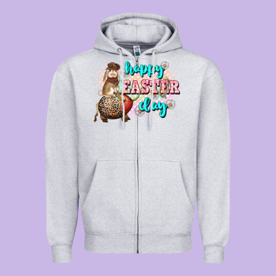Happy Easter Day Rodeo Easter Day Zipper Hoodie Designed By Cowgirlartshop