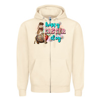 Sandshell Happy Easter Day rodeo Easter Day Zipper Hoodie - CowGirlArtShop