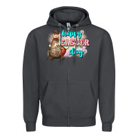 Smoke Happy Easter Day rodeo Easter Day Zipper Hoodie - CowGirlArtShop