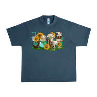 Midnight Navy Sheep coffee cups Urban Heavy Tee - texasbilliewilder