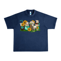 Navy Sheep coffee cups Urban Heavy Tee - texasbilliewilder