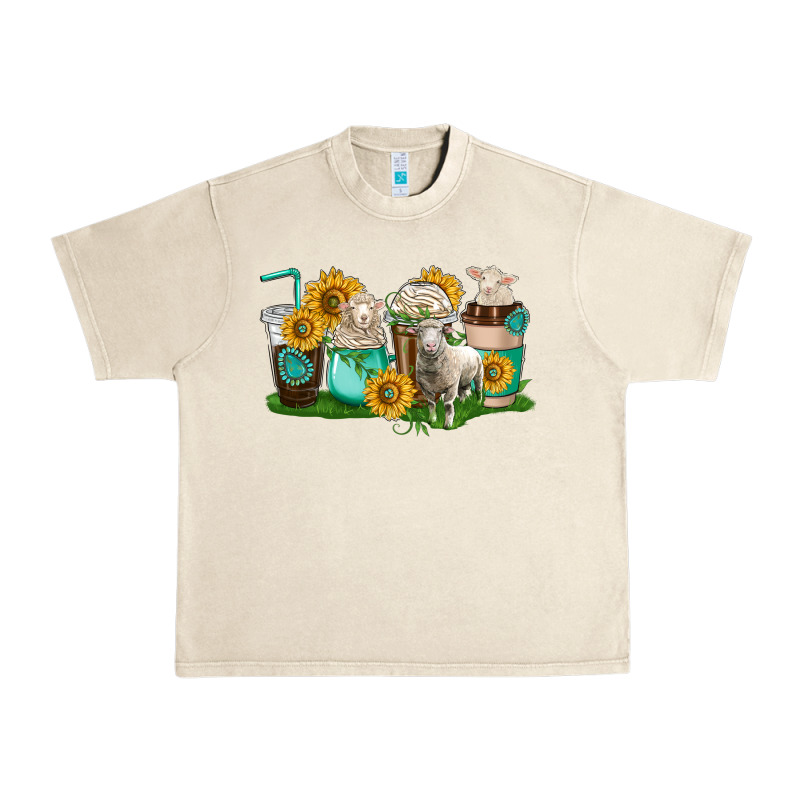 Sheep Coffee Cups Urban Heavy Tee by texasbilliewilder | Teevron