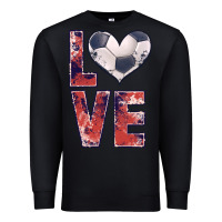 Black soccer love Premium Sweatshirt - JahusDesignShop