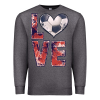 Charcoal Heather soccer love Premium Sweatshirt - JahusDesignShop
