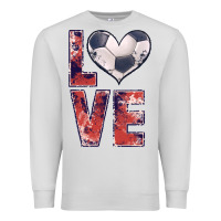 Dove Grey soccer love Premium Sweatshirt - JahusDesignShop