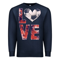 Navy soccer love Premium Sweatshirt - JahusDesignShop
