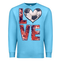 Ocean Blue soccer love Premium Sweatshirt - JahusDesignShop