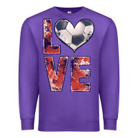 Purple soccer love Premium Sweatshirt - JahusDesignShop