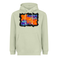 Matcha halloween bat background Heavyweight Hoodie - BundleAndBundleShop