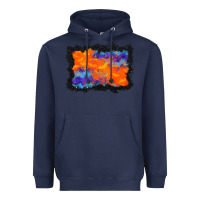 Navy halloween bat background Heavyweight Hoodie - BundleAndBundleShop