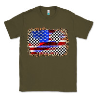 Army Green race american flag Classic Tee - Zillion Design Studio