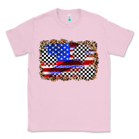 Bubblegum Pink race american flag Classic Tee - Zillion Design Studio