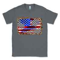 Charcoal Heather race american flag Classic Tee - Zillion Design Studio