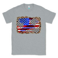 Heather Grey race american flag Classic Tee - Zillion Design Studio