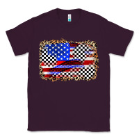Plum race american flag Classic Tee - Zillion Design Studio