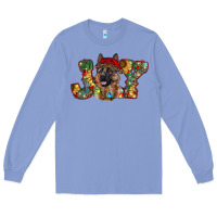 Colony Blue german shepherd christmas joy Long Sleeve Tee - RanaPortraitStore