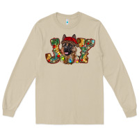 Mushroom german shepherd christmas joy Long Sleeve Tee - RanaPortraitStore
