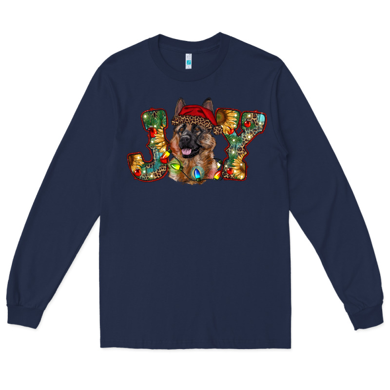 German Shepherd Christmas Joy Long Sleeve Tee by RanaPortraitStore | Teevron