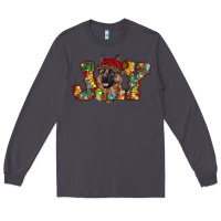 Smoke german shepherd christmas joy Long Sleeve Tee - RanaPortraitStore